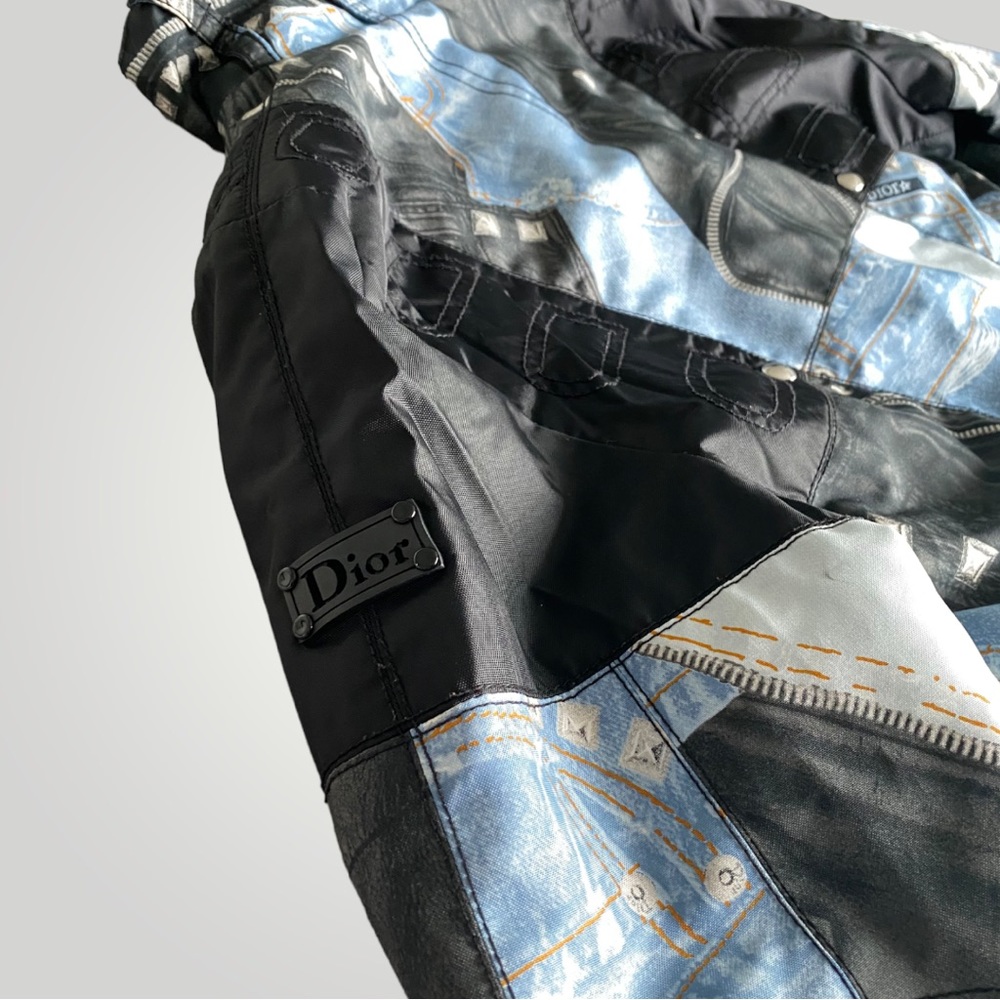 SOLD 📣 Vintage Christian Dior Denim and Leather Print Jacket - Picture 8 of 8